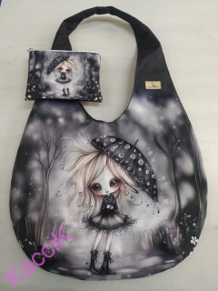 Hobobag holčička s deštníkem